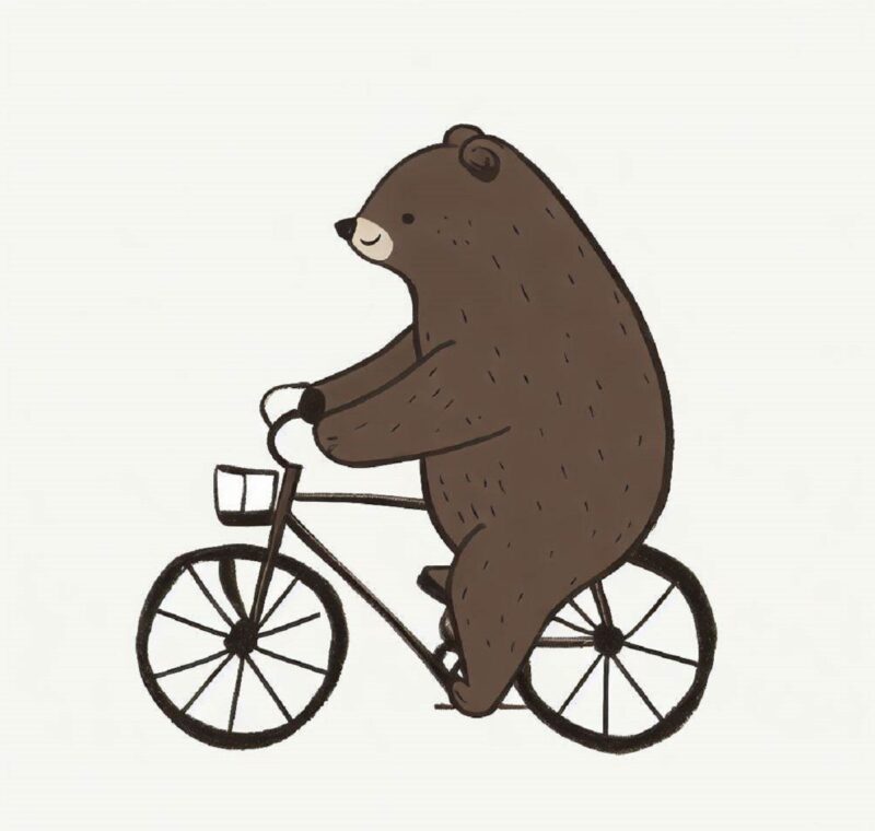 サイクリング熊